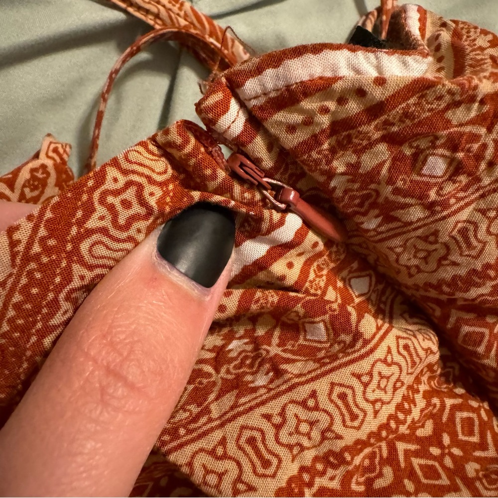 Forever 21 Rust Patterned Mini Dress - Picture 4 of 6